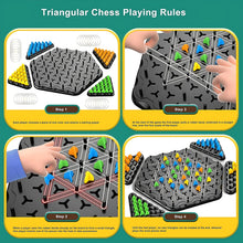 Strategic Triangle Color Matching Puzzle Board Game for Kids & Family