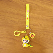kawaii dinosaur keychain decorative charm