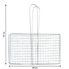 Heavy-Duty Stainless-Steel Barbecue Grill Basket (1 Pc)