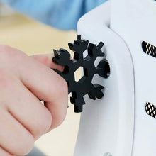 Durable 18-in-1 Snowflake Multi-Tool – Portable Bottle Opener, Screwdriver & Wrench