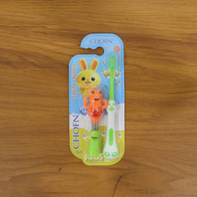 children toothbrush with frog toy