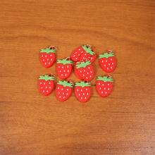 Strawberry Design Bag Charm Keychain Set (10 Pc)