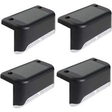 4-Piece Solar Waterproof Garden, Stair & Railing Lights