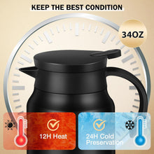 800 ML Insulated Thermos Flask with Handle and Strap