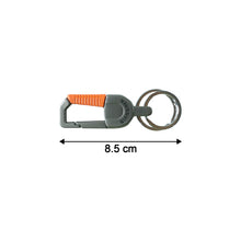 Premium Stylish Metal Key Holder with Safety Lock Clip Keychain (1 Pc)